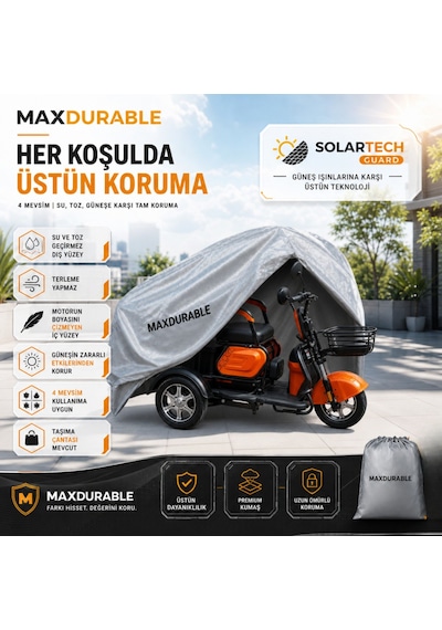 Apec Apm2 1k Motosiklet Brandası Su Geçirmez 4 Mevsim Boya Dostu Motor Brandası + Taşıma Çantalı