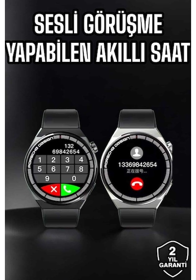 Akıllı Saat Nabız Sensörlü Bildirim Görebilen Spor Modları Gps Takibi Yeni Nesil