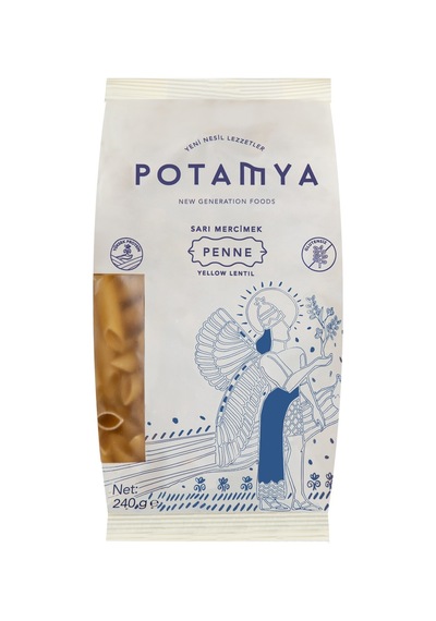 Potamya Sarı Mercimek Penne 240 G - 8 Adet Tarı