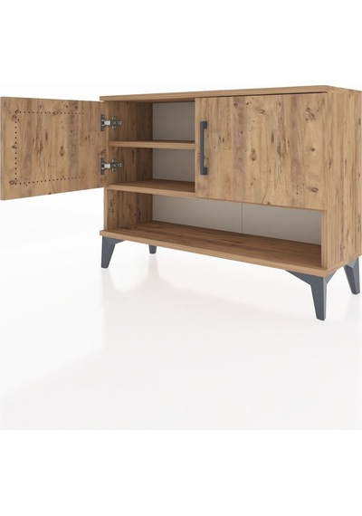 Arges Şifonyer 2 Raflı 2 Kapaklı 88x30x64 Çam-çam Atlas Çam