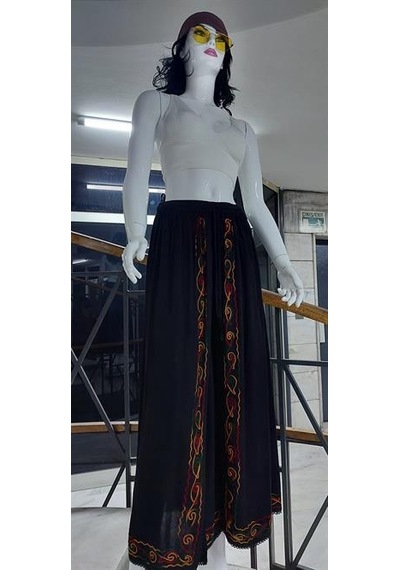 Eren Style Otantik Nakış İşlemeli Harem Şalvar Pantolon Siyah