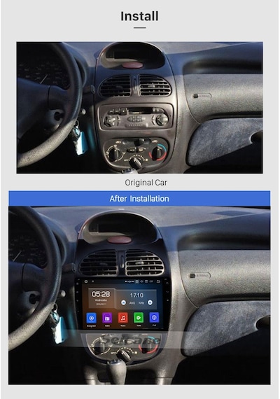 Peugeot 206 2002-2010 Uyumlu Multimedya Navigasyon Usb Kamera Carplayer