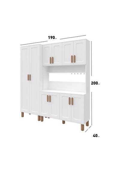 Flora Flr10190 Bohem Kahve Köşesi 10 Kapaklı Mdf Mebran Kapaklı Mutfak Dolabı Çok Amaçlı Dolap Beyaz Flora Flr10190 Bohem Kahve Köşesi 10 Kapaklı Mdf Mebran Kapaklı Mutfak Dolabı Çok Amaçlı Dolap Beyaz