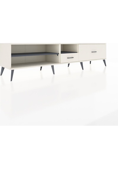 Hyperion Tv Ünitesi 2 Raflı 2 Çekmeceli 220x44x51 Aytaşı-antrasit/aytaşı Antrasıt/aytası - Aytası Hyperion Tv Ünitesi 2 Raflı 2 Çekmeceli 220x44x51 Aytaşı-antrasit/aytaşı Antrasıt/aytası - Aytası