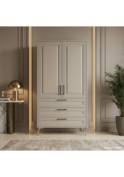 Sanremo Çok Amaçlı Dolap 60 Cm 2 Kapak 3 Çekmece Soft Cappuccino - Çok Amaçlı Banyo Dolabı Bej Sanremo Çok Amaçlı Dolap 60 Cm 2 Kapak 3 Çekmece Soft Cappuccino - Çok Amaçlı Banyo Dolabı Bej