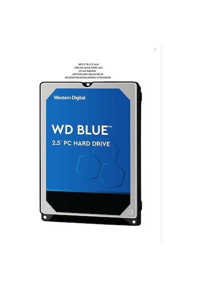 WD WD50NPZZ-00A9JT0 2.5" 5 TB SATA 3 HDD