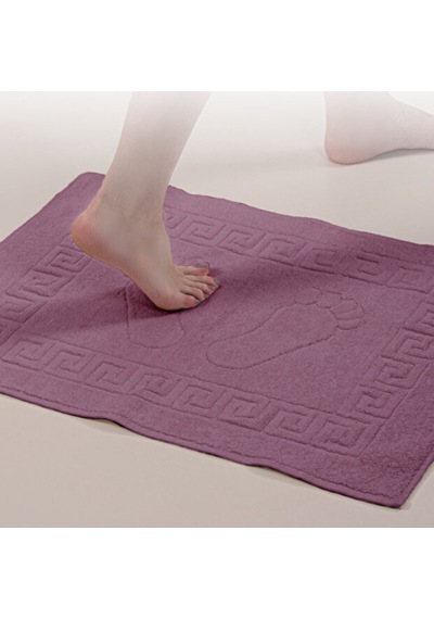 Serra 5 Adet %100 Pamuk En Iyi Emici Ayak Havlusu Konforlu Banyo Paspası 50x70cm Mürdüm