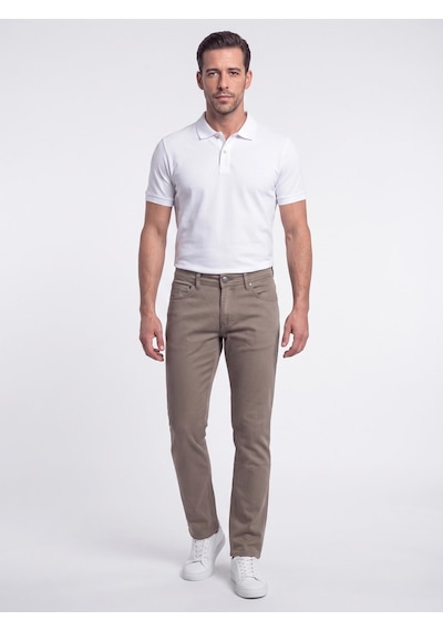 Bej Regular Fit Erkek Chino Pantolon Toupe