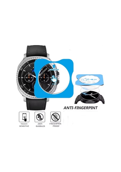 Samsung Galaxy Uyumlu  Watch 8 Classic 46mm Kolay Uygulama Aparatlı Cam Ekran Koruyucu