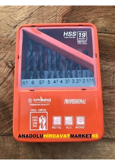 Senbang Hss Uç Seti Ahşap Delici Metal Delici Uç Seti 19parça