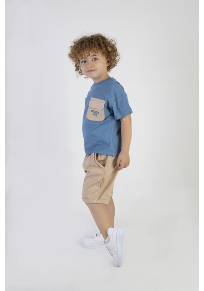 Harika Kids Erkek Çocuk Cool Boys Baskılı-gardin Pantalon Alt Üst Takım 001