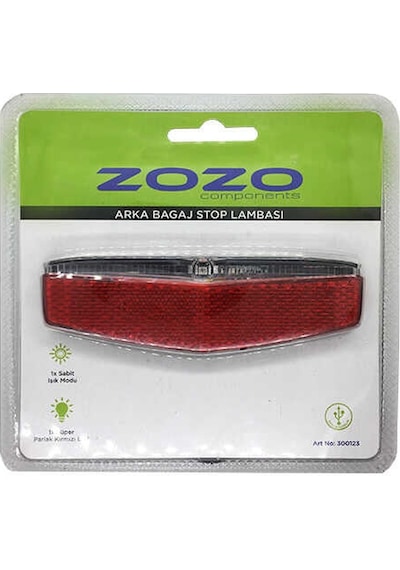 Zozo Jy-553 Bagaj Arka Far Kırmızı