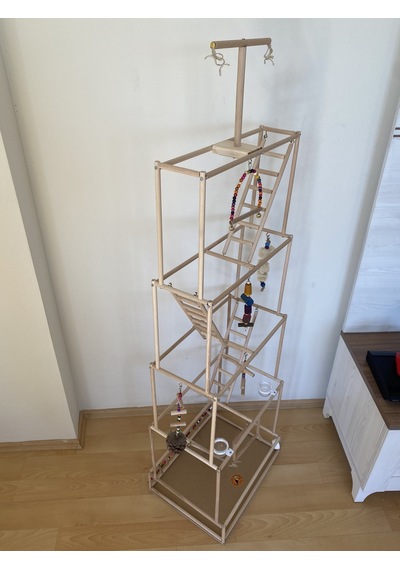 Paks Pet Ahşap Kuş Oyun Parkı No:18