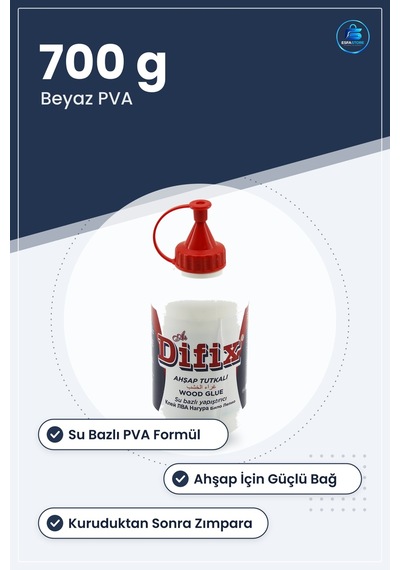 Su Bazlı Ahşap Tutkalı 700 G Beyaz Pva Mobilya Onarım Maket Kapla