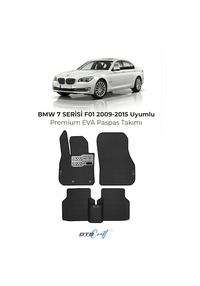 OtoCraft Bmw 7 Serisi F01 2009-2015 Araca Özel 3d Havuzlu Eva Paspas Tam Set 5 Parça