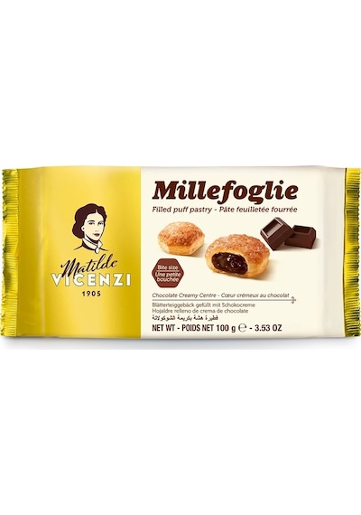 Matilde Vicenzi Millefoglie Çikolata Kreması Dolgulu Milföy Tatlı 100 G