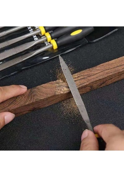 6163 Mini Ahşap Törpü Eğe Seti 14 CM 6'lı