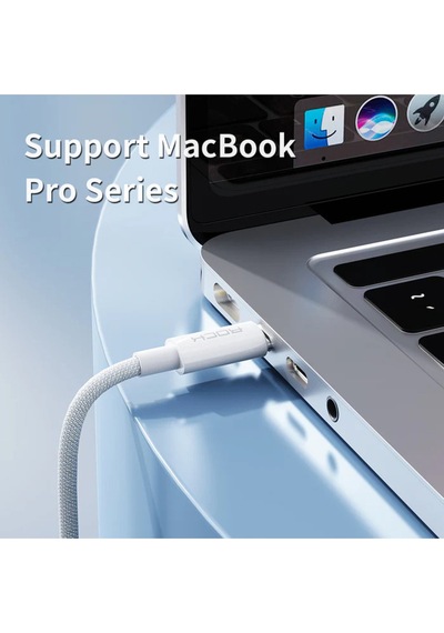 100w Type-c To Type-c 5a Pd 1 Metre Şarj Ve Data Kablosu iPad Uyumlu  & Macbook Uyumlu  - Beyaz