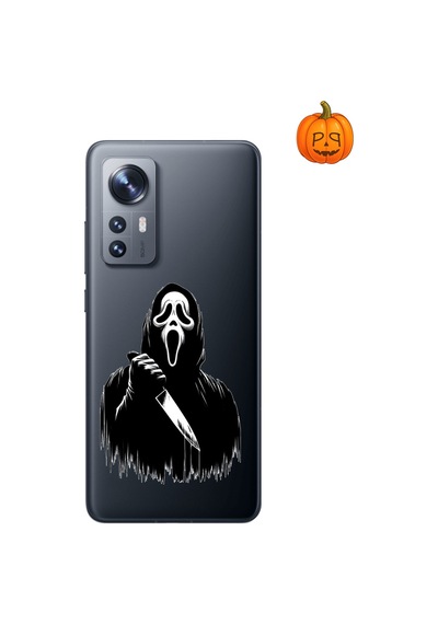 Dali Design Xiaomi Mi 12 Lite Uyumlu Şeffaf Kılıf Horror 3 Tasarımlı