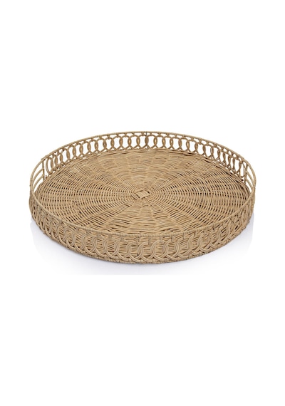 Meander Rattan El Örme Çok Amaçlı Tepsi 55cm 8926