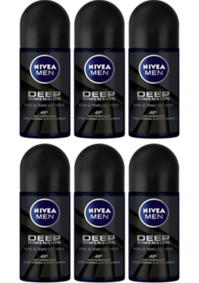 Men Deep Dimension 48h Roll On 50 Ml X 6 Adet