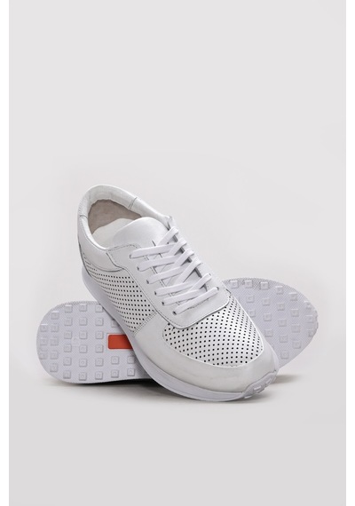 Fast Step Hakiki Deri Erkek Casual Ayakkabı 951ma557 Beyaz