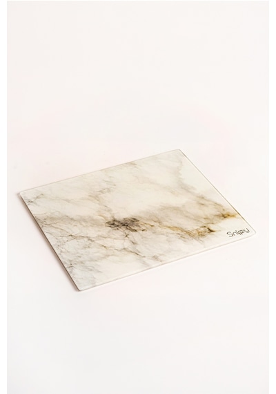 Snippy Marble - Cam Kesme Tahtası Cam Kesim Panosu Dekoratf Cam Kesim Tablası 29 X 34 Cm Çok Renkli