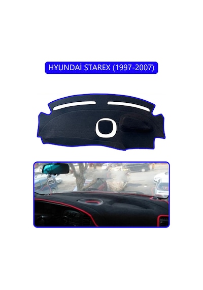 Hyundai Starex 1997-2007torpido Koruma Halısı Mavi Kenar