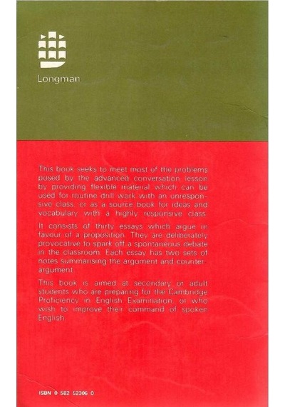 For And Against - An Oral Practice Book For Advanced Students Of English - L. G. Alexander