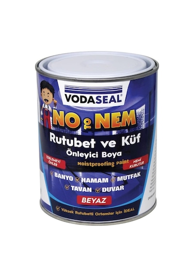 Vodaseal No To Nem Rutubet Ve Küf Önleyici Boya 1 Kg Beyaz