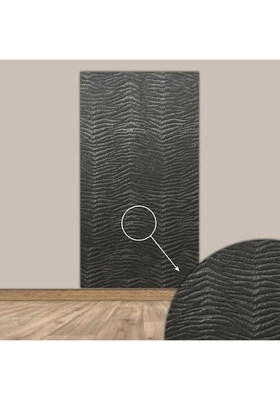 Tink 3d Kendinden Yapışkanlı Duvar Kağıdı Yeni Nesil Akustik Keçe Panel Desenli 52x98 Cm Koyu Gri, 2 Adet 1 M²