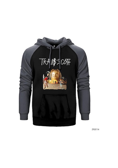 Travis Scott Sarı Renk Reglan Kol Sweatshirt / Hoodie