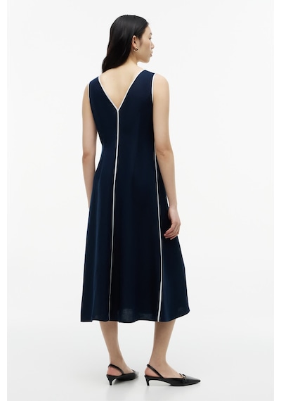 Tommy Hilfiger Contrast Bındıng Ns Strap Dress Kadın Mavi Elbise - Ww0ww49907