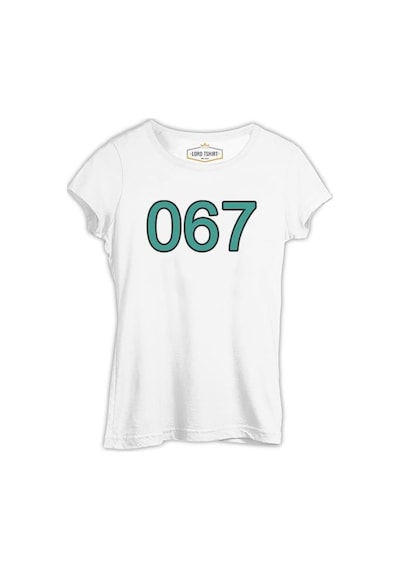 Squid Game - 067 Beyaz Bayan Tshirt