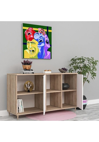 Grey Membran Kapak Konsol Mdf Beyaz Grey Membran Kapak Konsol Mdf Beyaz