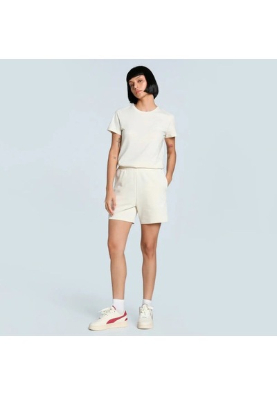 Puma Scrıpt High-waist Shorts Ekru Ekru