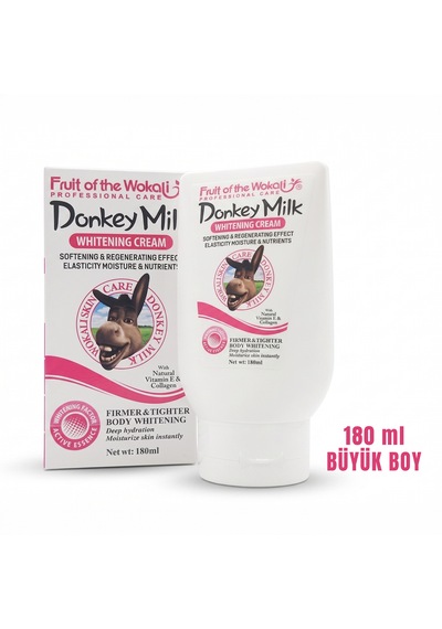 Eşek Sütü Özlü Aydınlatıcı Vücut Kremi 180 Ml Beyazlatıcı & Nemlendirici Tone-up Vücut Losyonu