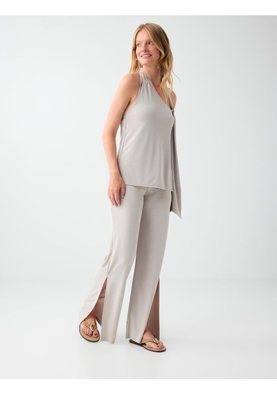 Jimmy Key Jimmy Key Taş Yırtmaçlı Beli Lastikli Örme Pantolon 6sw187482928