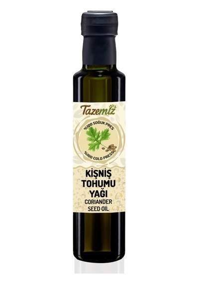 Tazemiz Kişniş Tohumu Yağı Soğuk Pres 250 ML