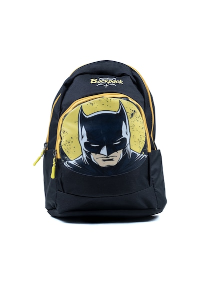 Çocuk Okul Sırt Çantası Erkek Öğrenci Su Geçirmez Batman Desenli Siyah Sarı