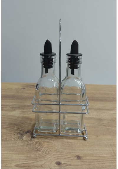 Yağlık Cam 200 Ml 2'li Set Şeffaf