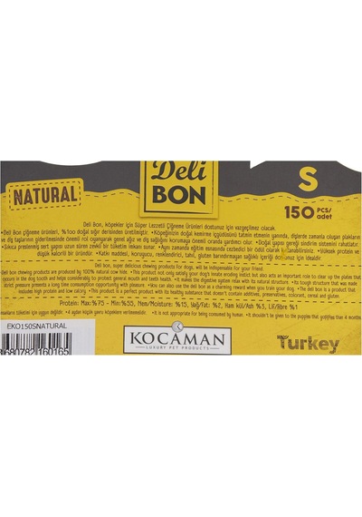 Delibon Gerçek Deriden İnce Burgu Çubuk, Thınx150pcs., Natural