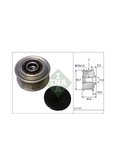INA 535007910 ALTERNATÖR KASNAĞI STAREX / SORENTO 2.5 CRDI 140HP