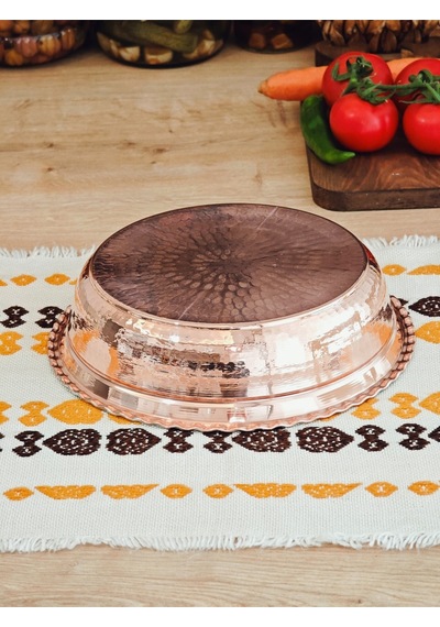 Moda Bakır Bakır Paşa Sahani 24 Cm Bakır