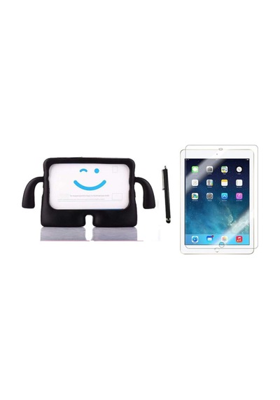 Ipad 9.7 Air A1474 - A1475 - A1476 Uyumlu Karakter Ibuy Silikon Kılıf + Ekran Koruyucu Arka Kapak