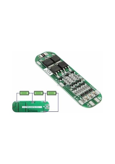 3S Bms 20A Li-İon Lityum Pil 18650 Batarya Şarj Kontrol Devresi M
