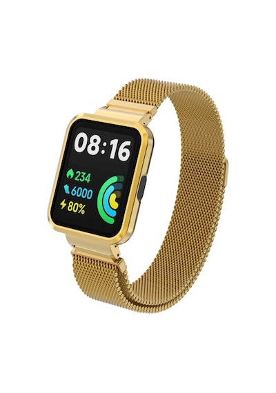 Xiaomi Redmi Watch 2 Lite Uyumlu Krd-58 Metal Mkst Kordon-pembe