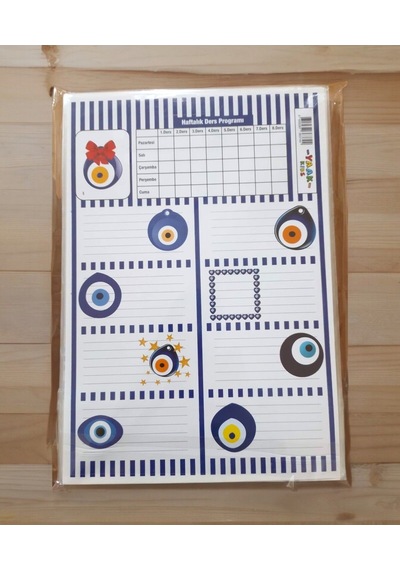 3 Sayfa Toplam 24 Adet Defter Kitap İsim Etiketi İsimlik 11