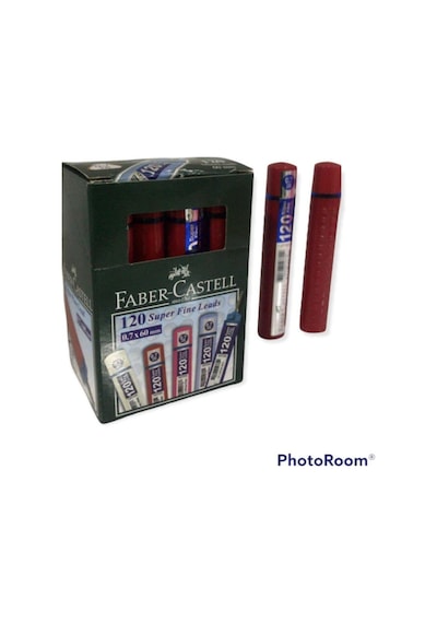 Faber Castel Uç - 120 Lik - 0,7 - 2b - 60mm - Kırmızı - 12 Li Kutu Kırmızı