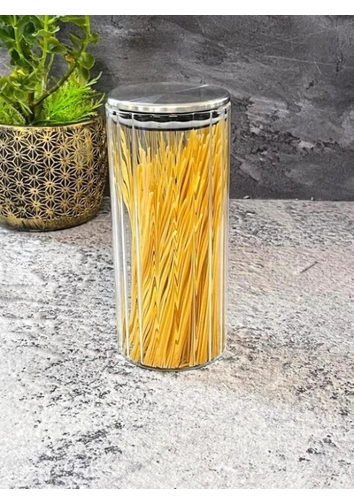 Acar 134 Metal Kapaklı Cam Kavanoz 9x20 Cm Şeffaf